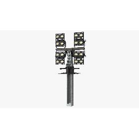 3D Portable Lighting Mast Rigged model